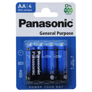 Panasonic Zinc Carbon AA 4 Pack