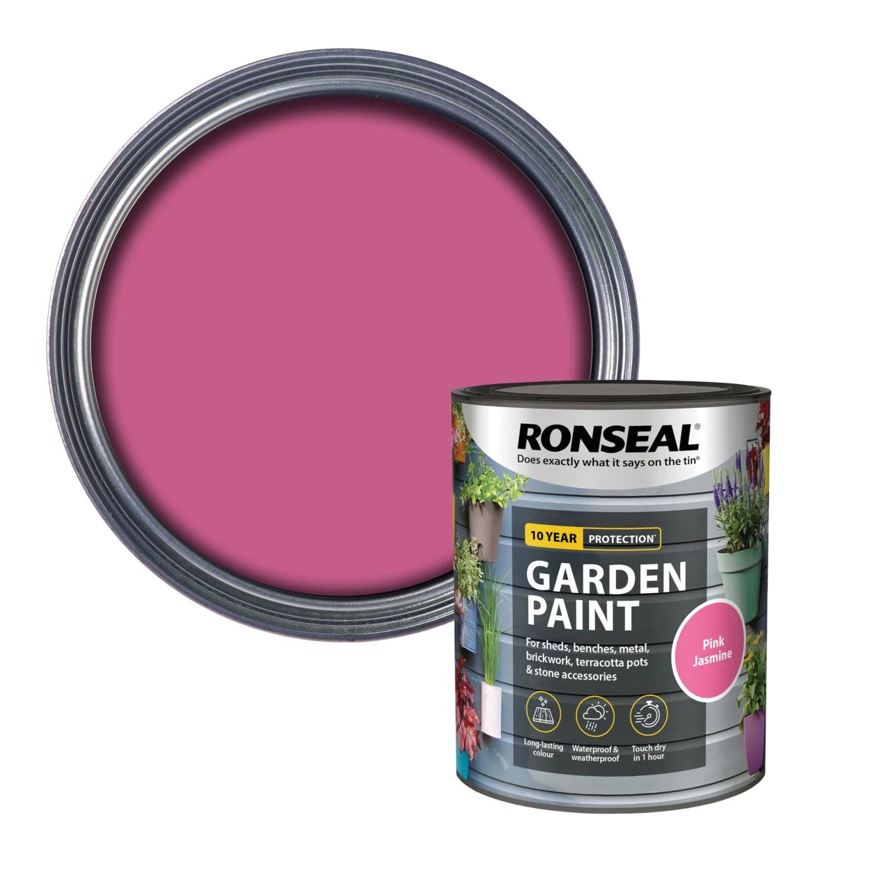 Ronseal Garden Paint Pink Jasmine