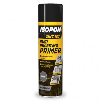 Isopon Zinc 182 Rust Inhibiting Primer Grey Spray Can
