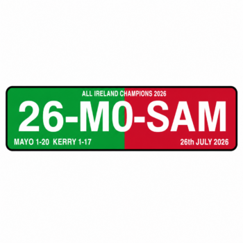 2026 Mayo Number Plate Green & Red