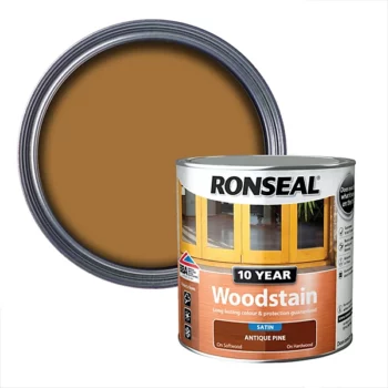 Ronseal 10 Year Woodstain 2.5Ltr Satin Antique Pine